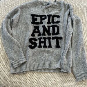 “Epic” Sparkle & Fade rocking lightweight sweater